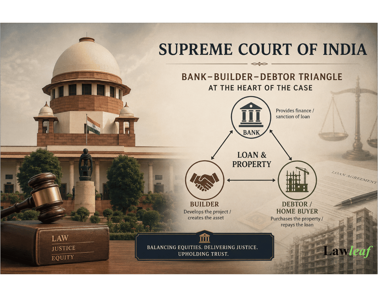 Supreme Court ruling on IBC against corporate debtor for builder-linked bank loan